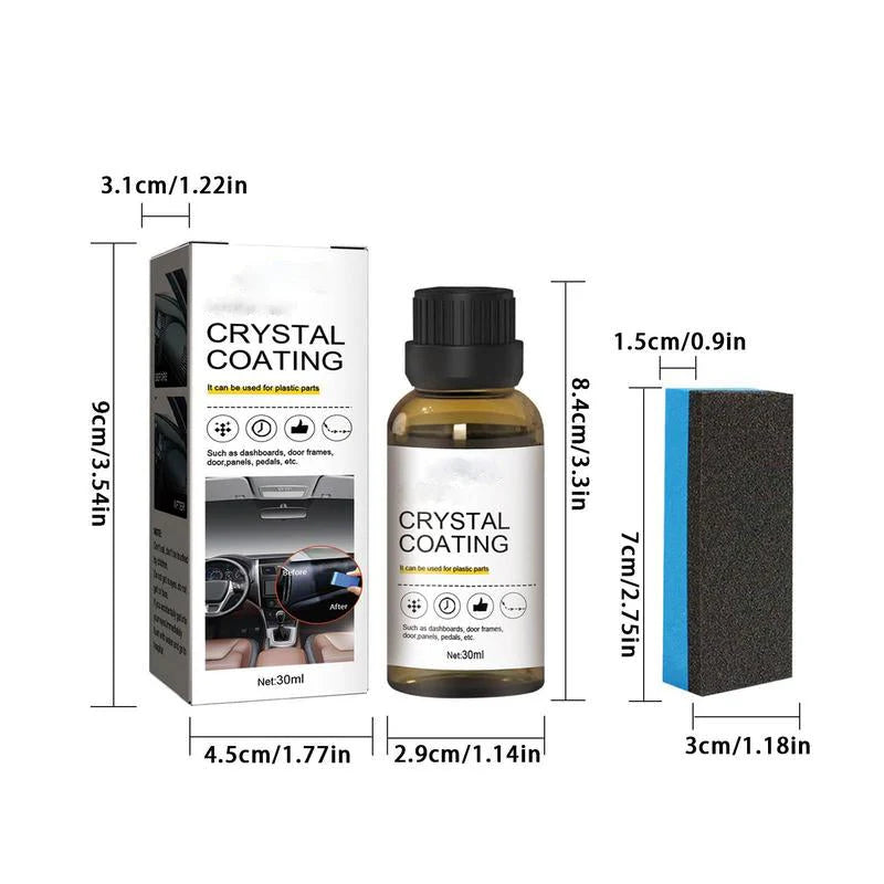 CrystalClean™ – kristalline Beschichtung für Kunststoffteile | 1 + 1 Gratis