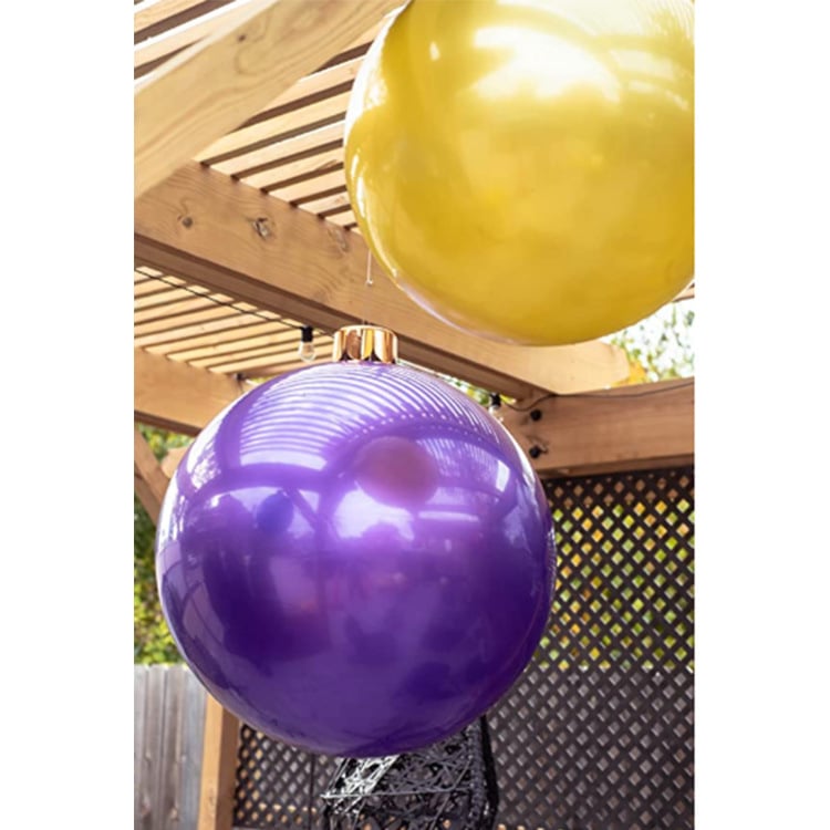 MerrySphere Aufblasbare Weihnachtskugel mit LED – Wetterfest & Wiederverwendbar