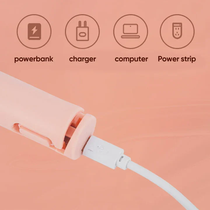 2-in-1 Mini Glätteisen & Lockenstab – kompaktes Stylingtool für unterwegs
