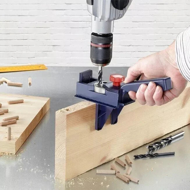DowelMax™ – Präzisionsbohrlehre für Perfekte Verbindungen | 50% Rabatt
