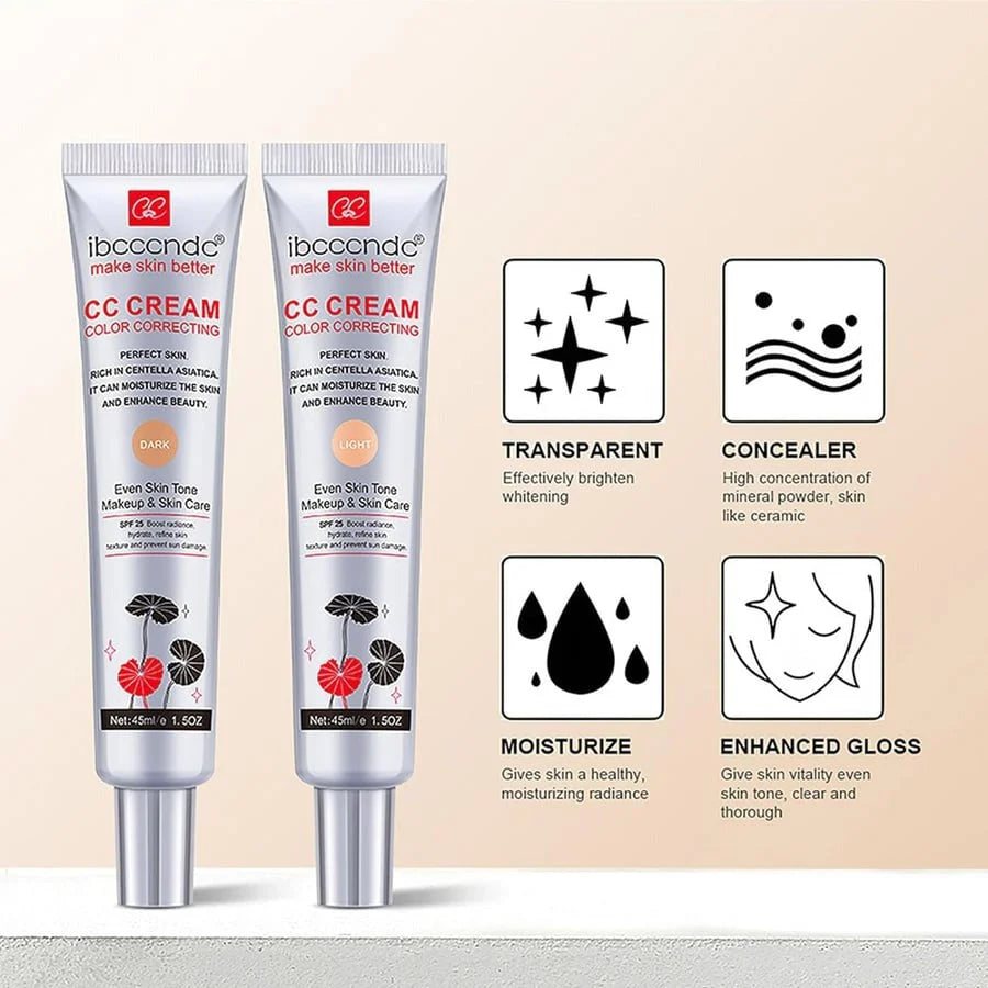 1 + 1 Gratis | RadientGlow™ – Farbkorrigierende CC-Creme für makellose Haut [Letzter Tag Rabatt]