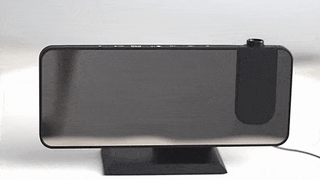 LED Projektionswecker – digital mit Deckenprojektion, FM-Radio, Temperaturanzeige & USB-Anschluss