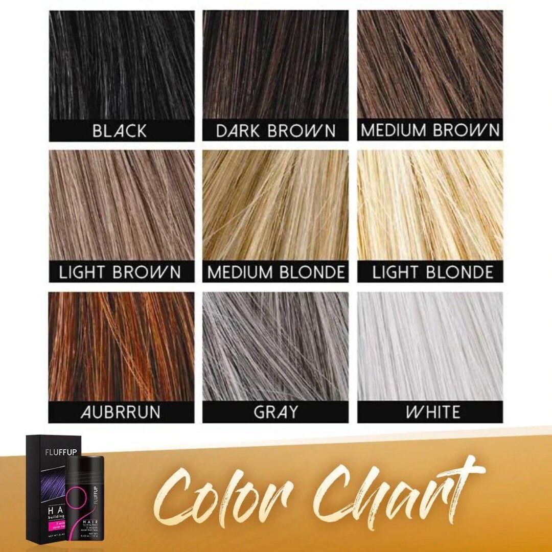 FluffUp Haarfasern – Volles Haar, Sofort-Effekt, Natürlicher Look, Langanhaltend, Keratin