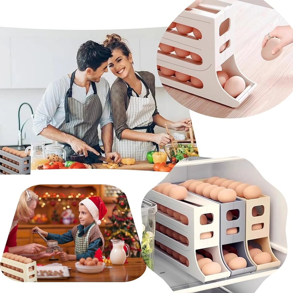 EggShelf™ - 4-stöckiger Eier-Organizer für Kühlschrank & Küche [50% Rabatt]