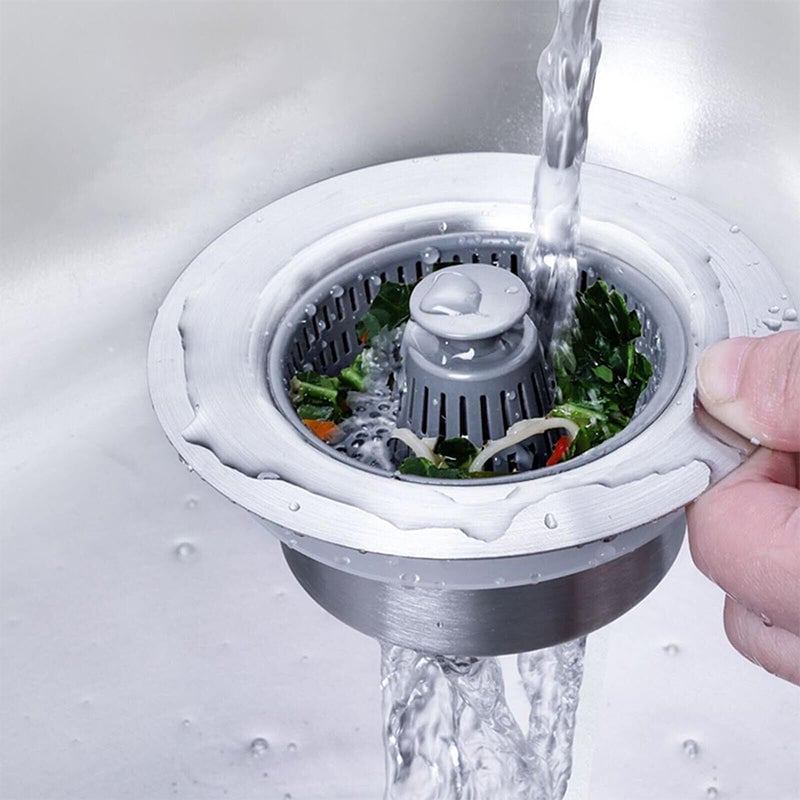 SinkStrain™ - Abflusssieb mit Schutz vor Verstopfungen und Gerüchen für Spüle [1 + 1 Gratis]