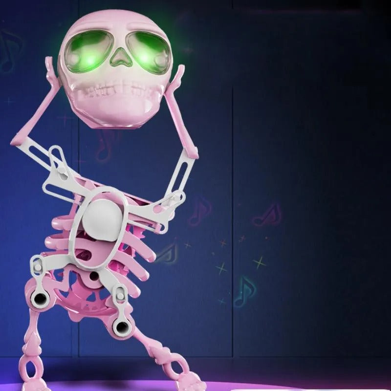 Tanzende Skelett-Figur – Leuchtende Tanzdekoration mit Verspieltem Glühen