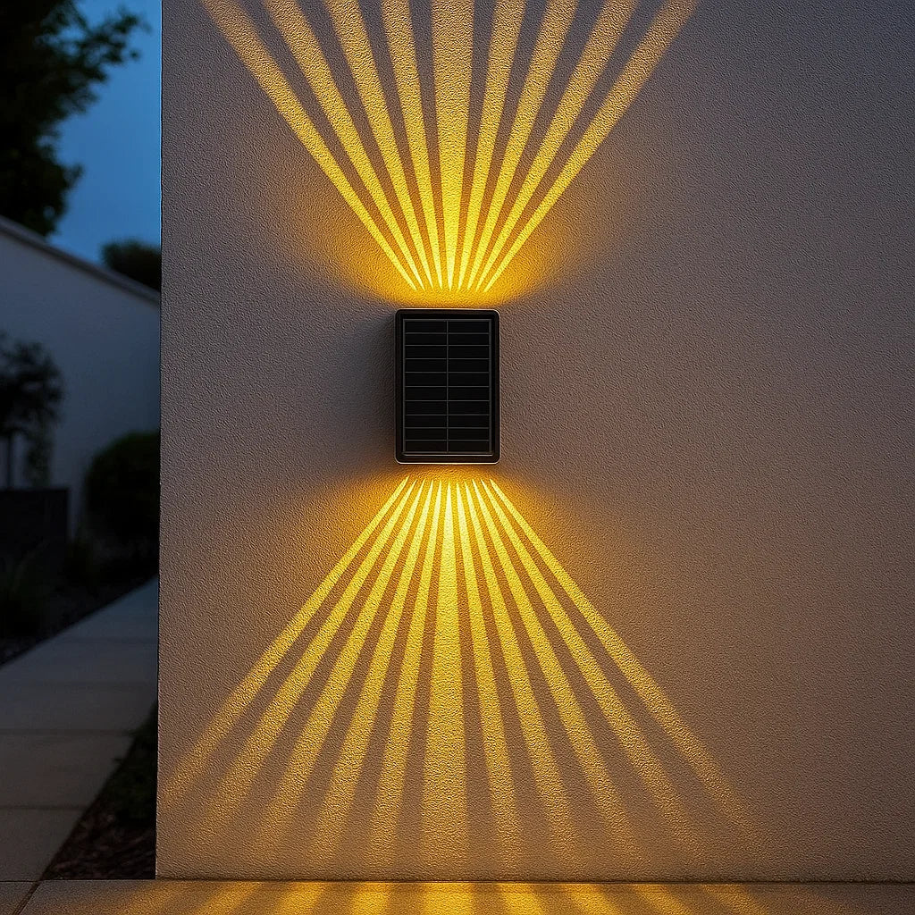 Moderne LED Außenwandleuchte mit Farbwechsel & Dämmerungssensor