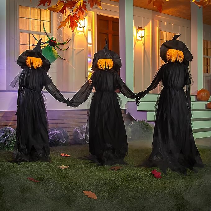 Halloween Hexengarten-Stecker – Wasserdekor für den Außenbereich