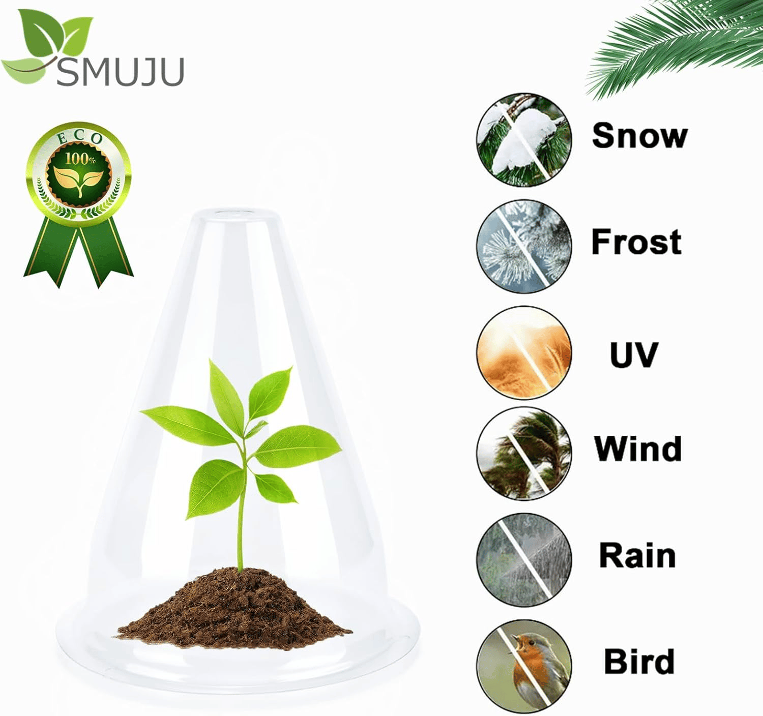 PlantSheild™ - Garten-Gewächshaus-Pflanzenabdeckungen (10 Stück/Set) [5 + 5 Gratis]