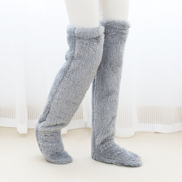 FeatherHug™ – Gänsedaunen-Kniesocken für warme & kuschelige Füße [50% Rabatt]