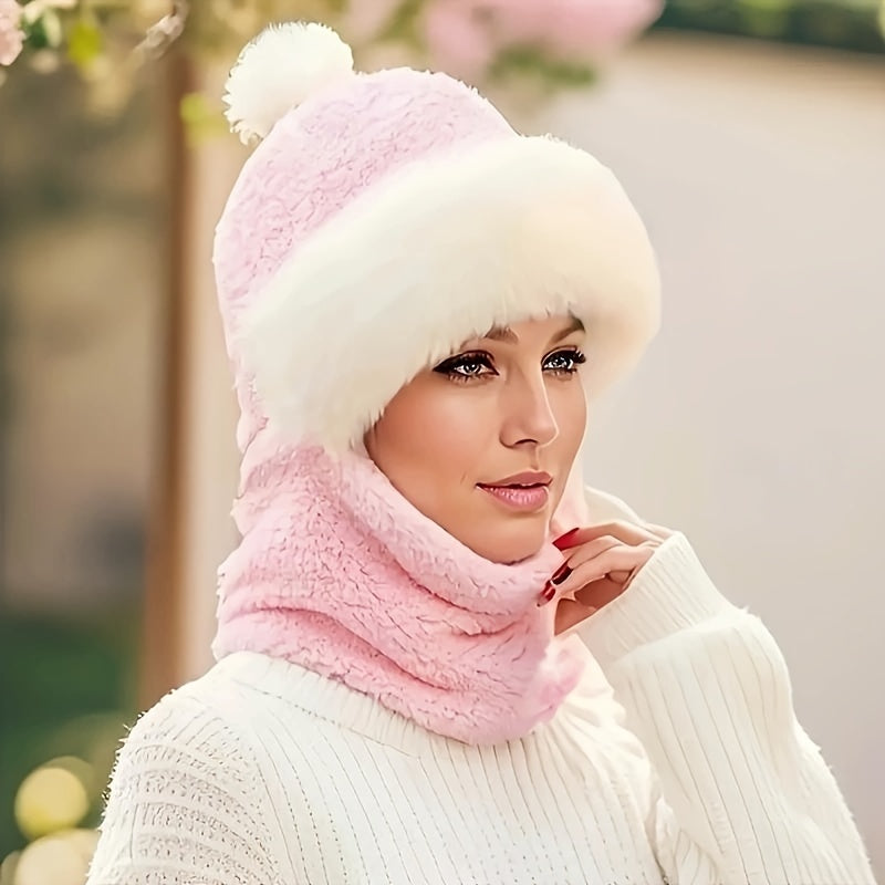 CozyLuxe Fleece-Set – Warmes Wintermützen- und Schalset für Damen