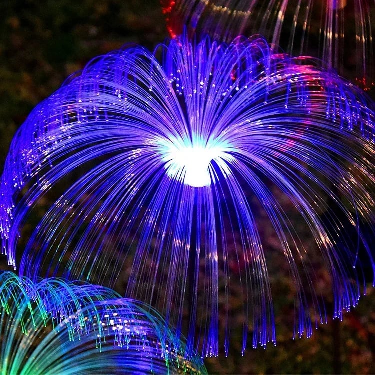 SolarGlow™ – Quallen-Design mit Glasfasern, warmweiß & 7-Farben, wasserdicht [50% Rabatt]