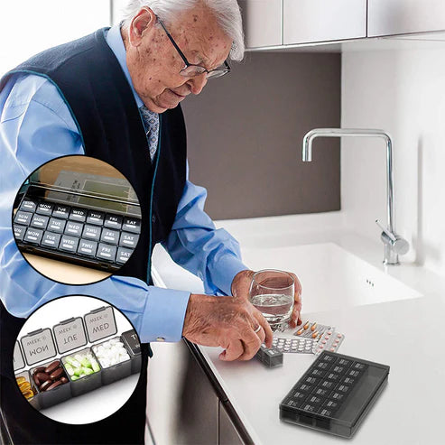 PillStorage™ – Sicherer Pillen-Organizer für den täglichen Gebrauch | 50% Rabatt