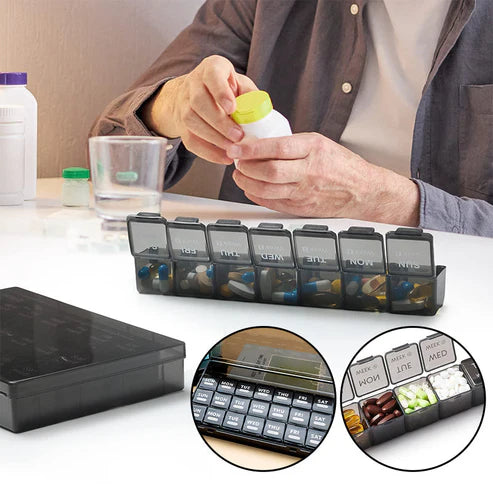 PillStorage™ – Sicherer Pillen-Organizer für den täglichen Gebrauch | 50% Rabatt