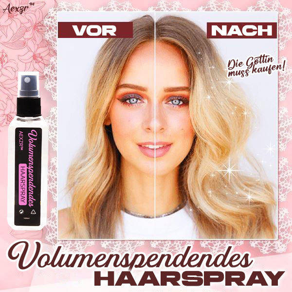 VolumeSpray™ - Erhalten Sie wunderschönes, voluminöses Haar, das lange hält! [1 + 1 Gratis]