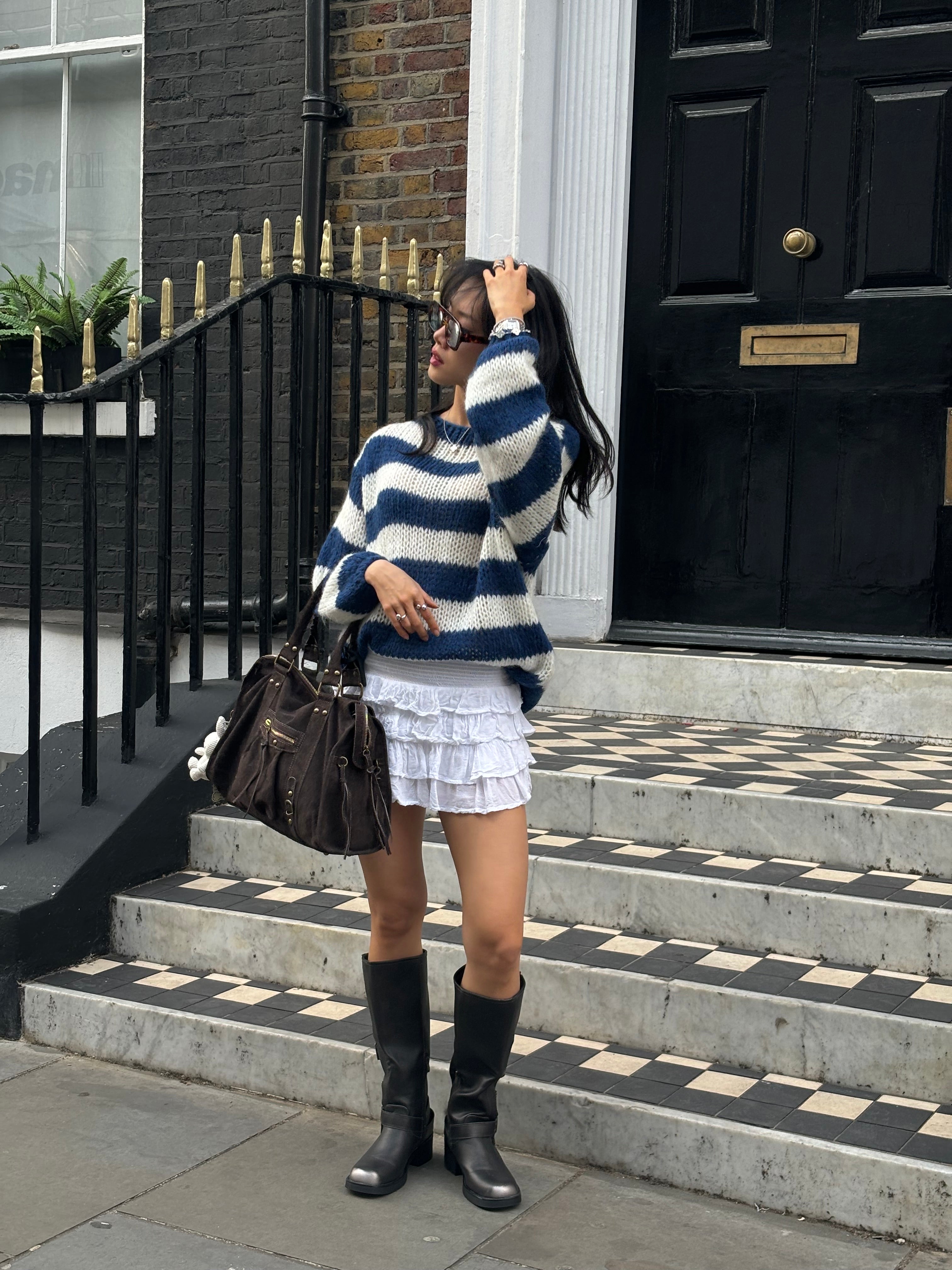 Lily™ – Pull Tricoté Olympia, stilvoller und bequemer Blau Marine Look [50% Rabatt]