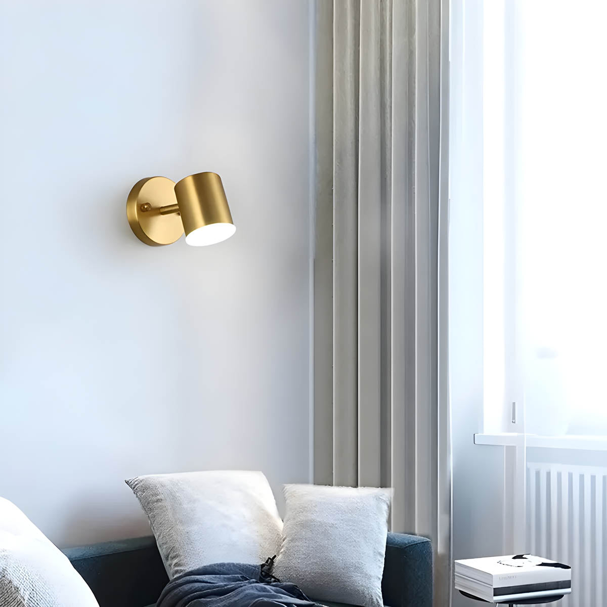 NordAura LED Wandleuchte Kupfer – Moderne Designerlampe für Zuhause