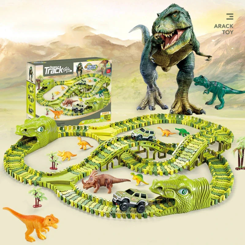 50% Rabatt | DinoTrack™ – Kreative Dino-Rennbahn für Fantasievolles Spielen