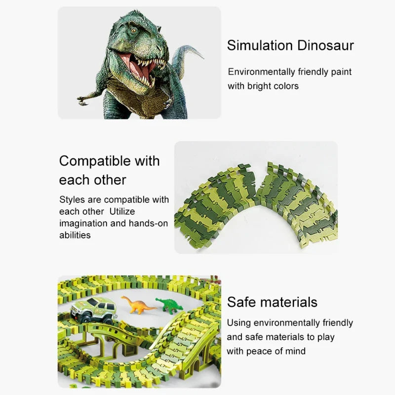 50% Rabatt | DinoTrack™ – Kreative Dino-Rennbahn für Fantasievolles Spielen