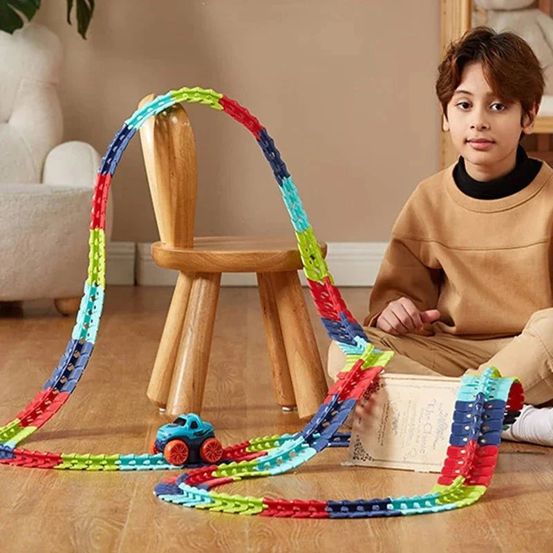 CarTrack™ - Autobahn mit spielerischem Design für Kinder [50% Rabatt]