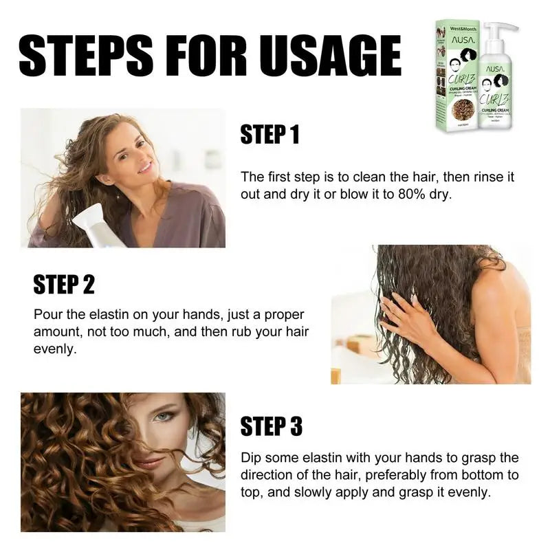 CurlLuxe Lockencreme – Lockendefinition, Glanz, Frizz-Kontrolle, Pflege, Elastizität, Styling