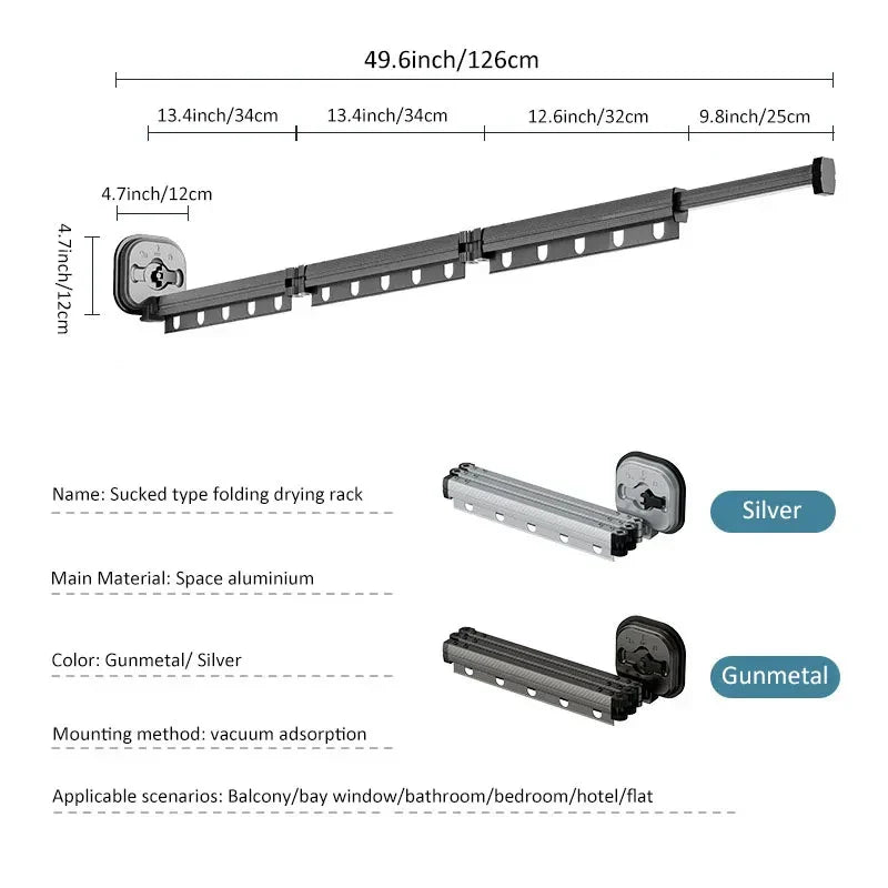 SpaceRack™ - Wandtrockner für platzsparendes Trocknen [50% Rabatt]