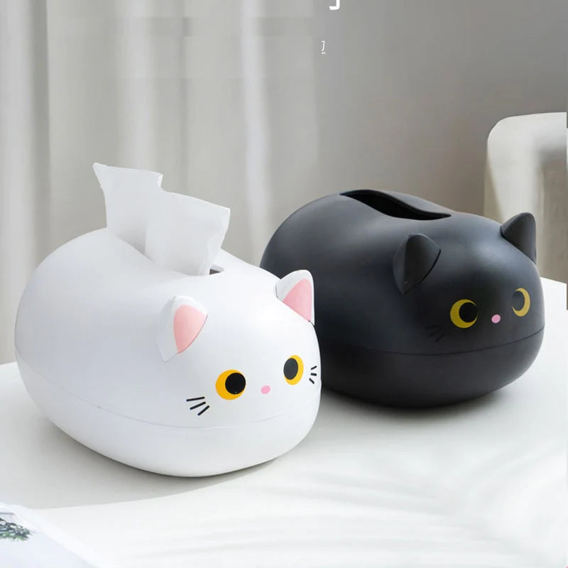 Elegatto™ – Niedliche Katzen-Tissue-Box mit Zahnstocherhalter & viel Stauraum [50 % Rabatt]