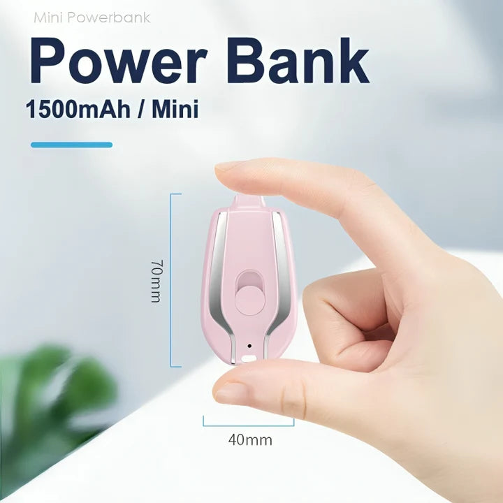 MicroPower™ Mini Powerbank Schlüsselanhänger | 1 + 1 Gratis