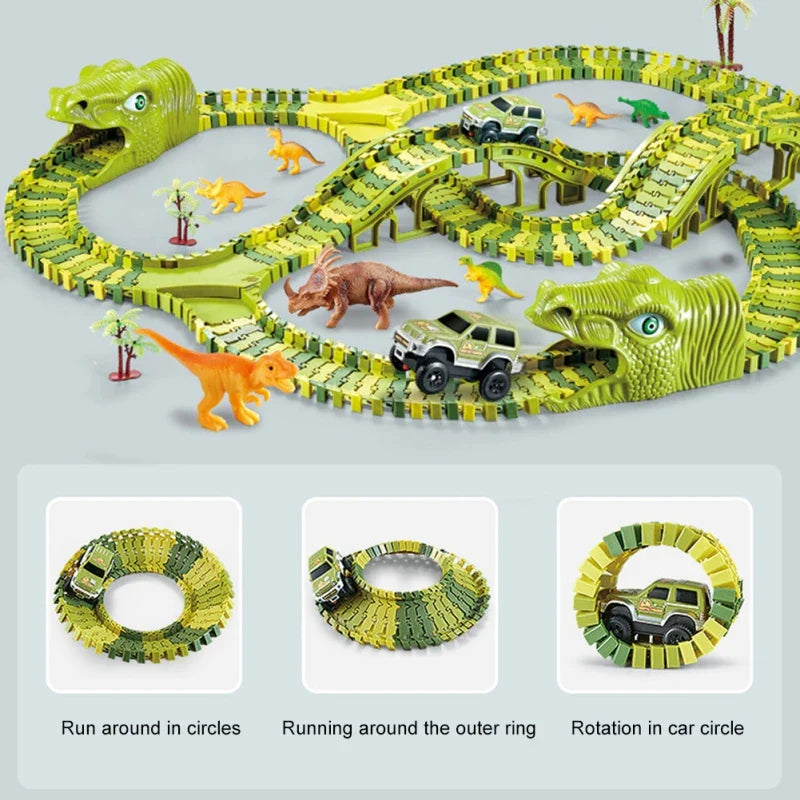 50% Rabatt | DinoTrack™ – Kreative Dino-Rennbahn für Fantasievolles Spielen