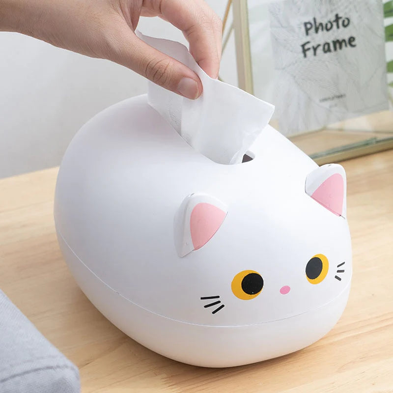 Elegatto™ – Niedliche Katzen-Tissue-Box mit Zahnstocherhalter & viel Stauraum [50 % Rabatt]