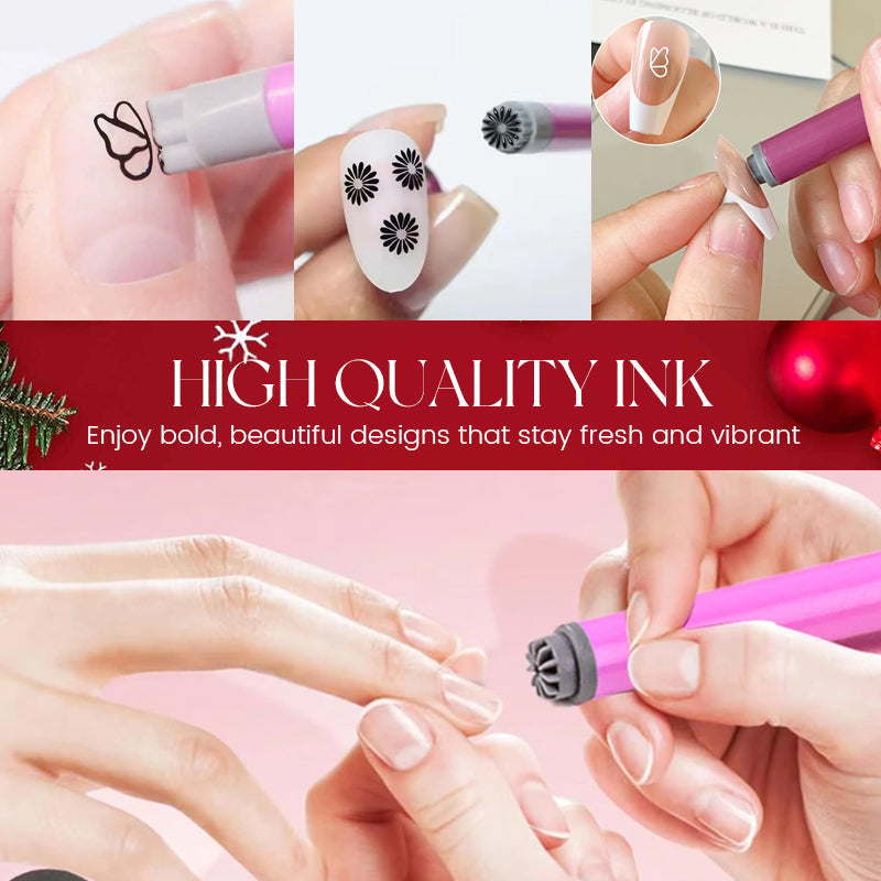 DesignPress™ – Schnelles Nagel-Design Stamping Set für kreative Nagelkunst [5 + 5 Gratis]