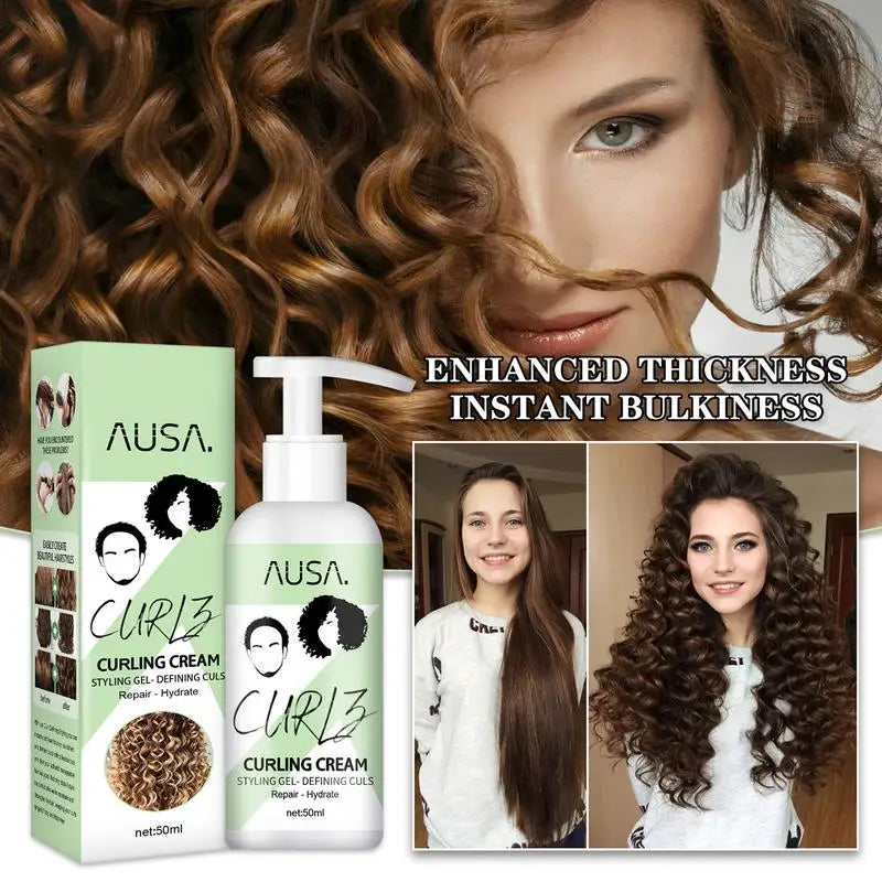 CurlLuxe Lockencreme – Lockendefinition, Glanz, Frizz-Kontrolle, Pflege, Elastizität, Styling