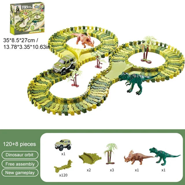 50% Rabatt | DinoTrack™ – Kreative Dino-Rennbahn für Fantasievolles Spielen