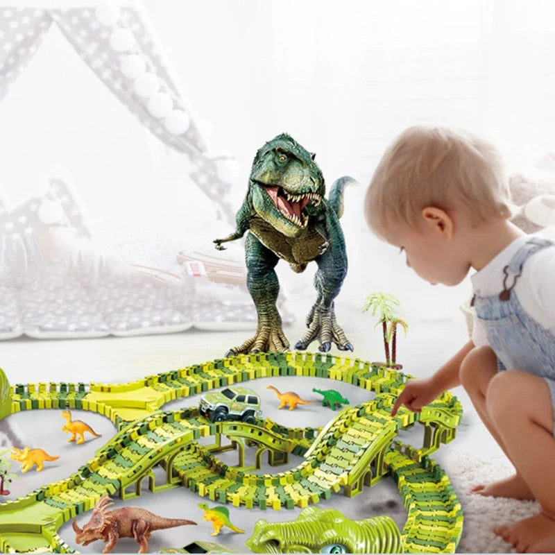 50% Rabatt | DinoTrack™ – Kreative Dino-Rennbahn für Fantasievolles Spielen