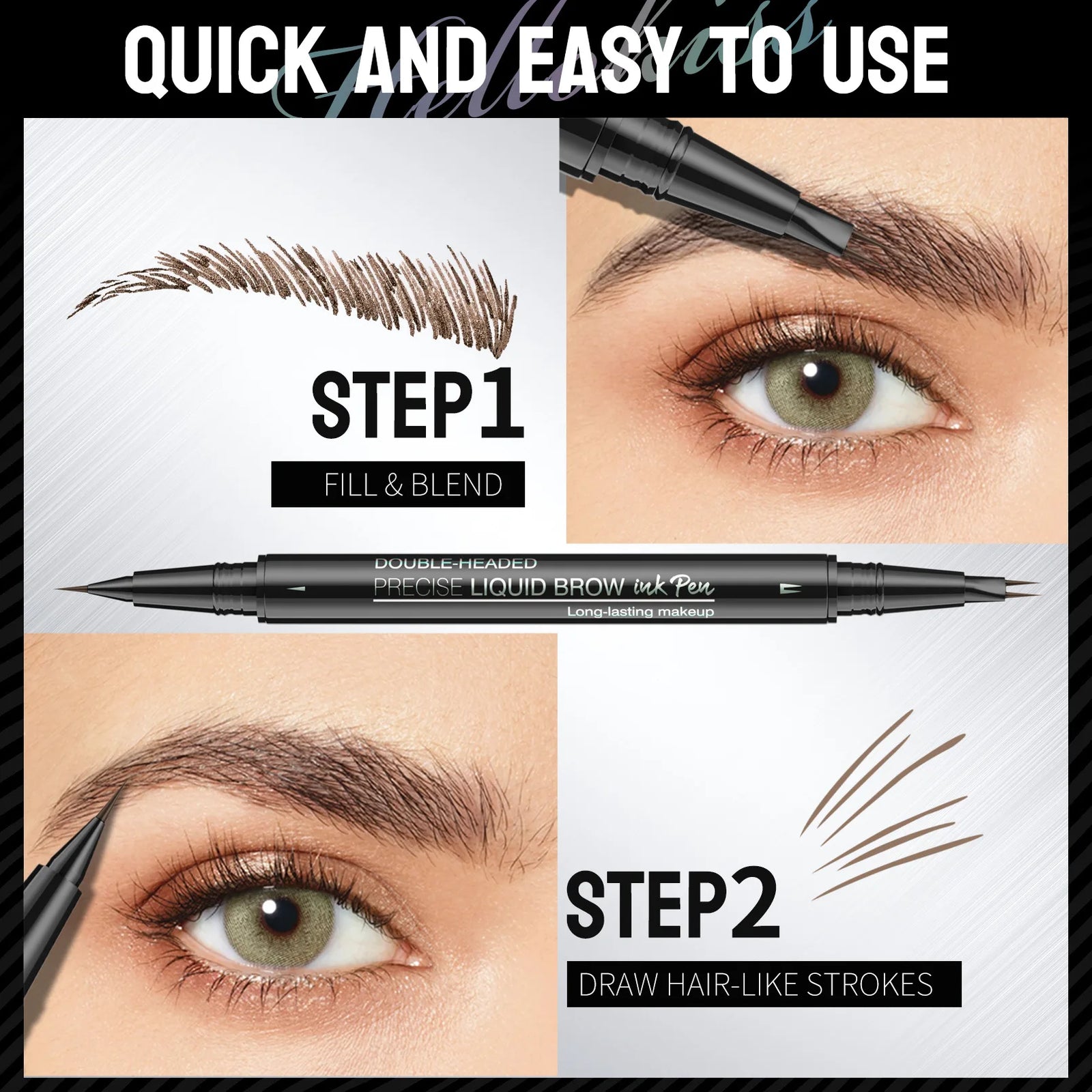 EyebrowPro™ – Dein perfekter Brow Buddy Augenbrauenstift [1 + 1 Gratis]