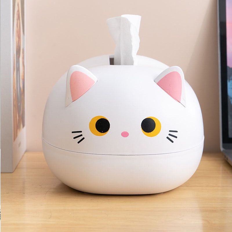 Elegatto™ – Niedliche Katzen-Tissue-Box mit Zahnstocherhalter & viel Stauraum [50 % Rabatt]