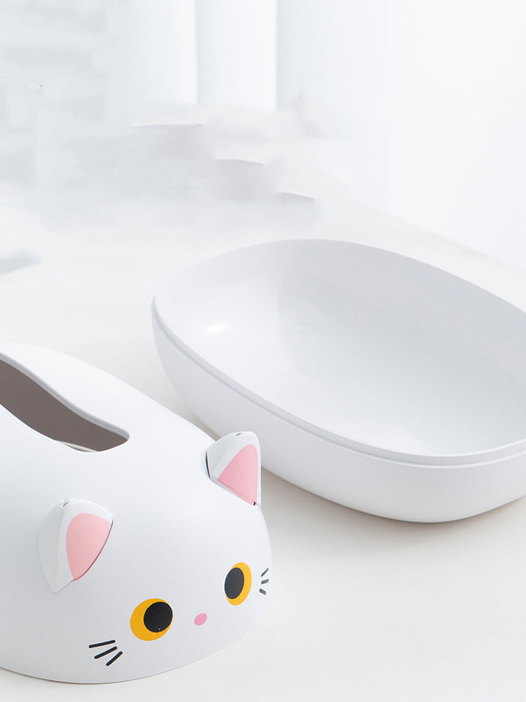 Elegatto™ – Niedliche Katzen-Tissue-Box mit Zahnstocherhalter & viel Stauraum [50 % Rabatt]