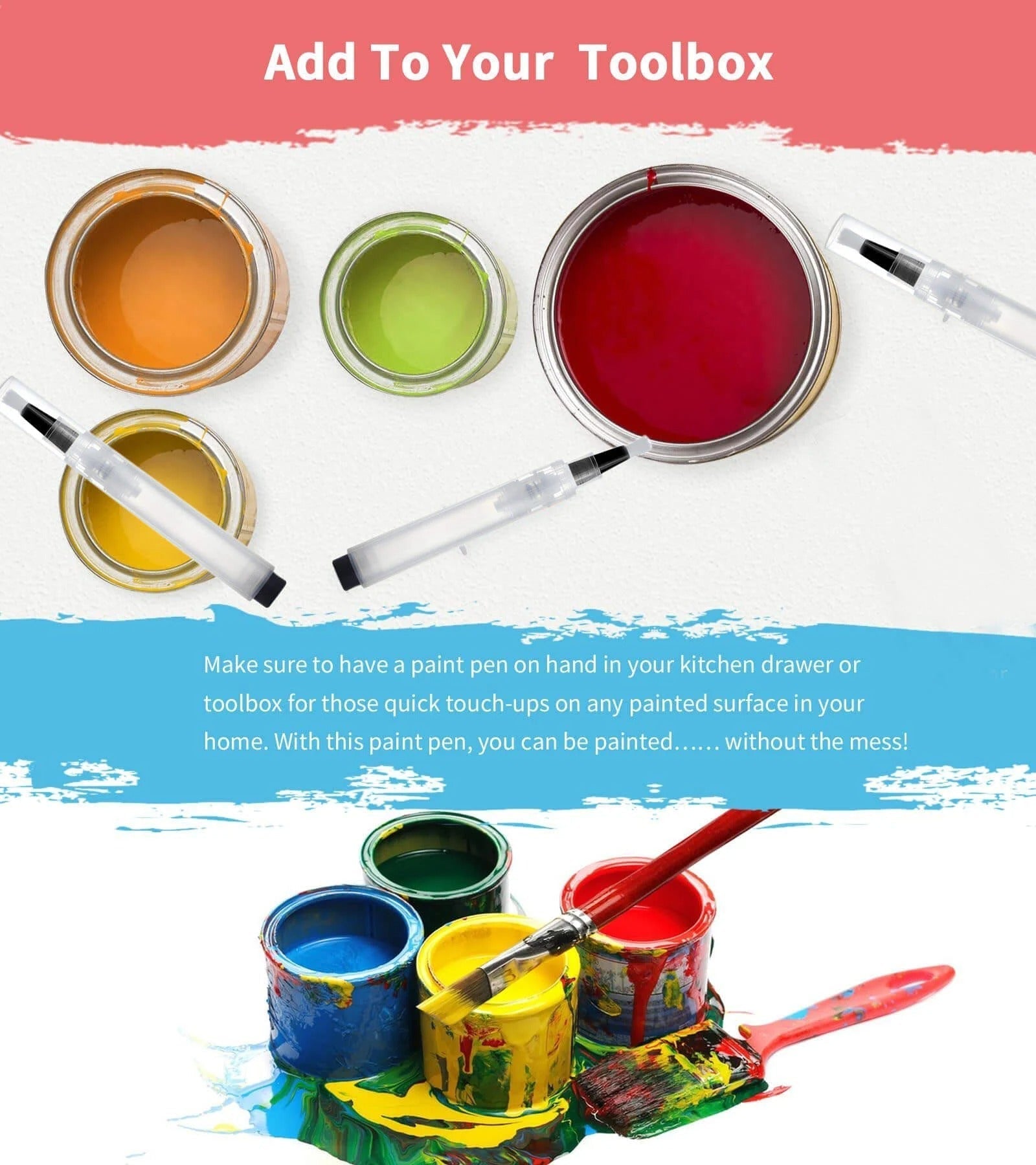 PaintTouch™ – Präzise Farbabgabe, nachfüllbar & kompakt für müheloses Malen [50 % Rabatt]