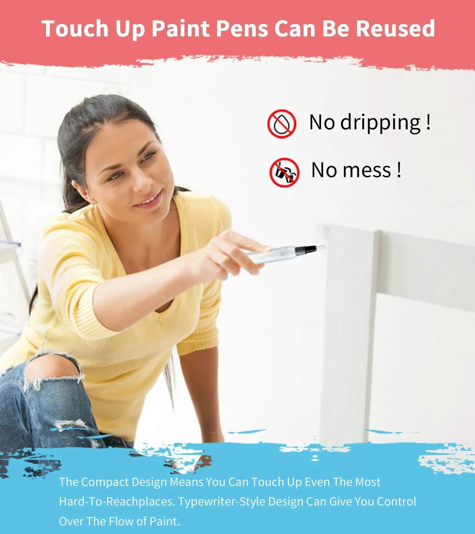 PaintTouch™ – Präzise Farbabgabe, nachfüllbar & kompakt für müheloses Malen [50 % Rabatt]