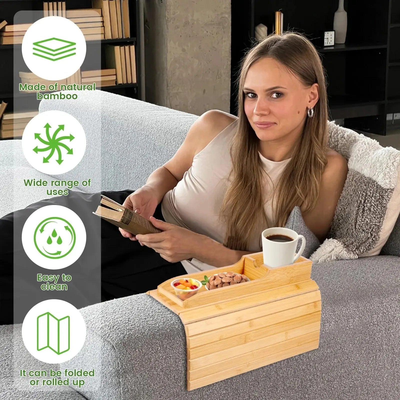 SofaTray™ – Praktischer Getränkehalter & Tischablage in einem [50 % Rabatt]