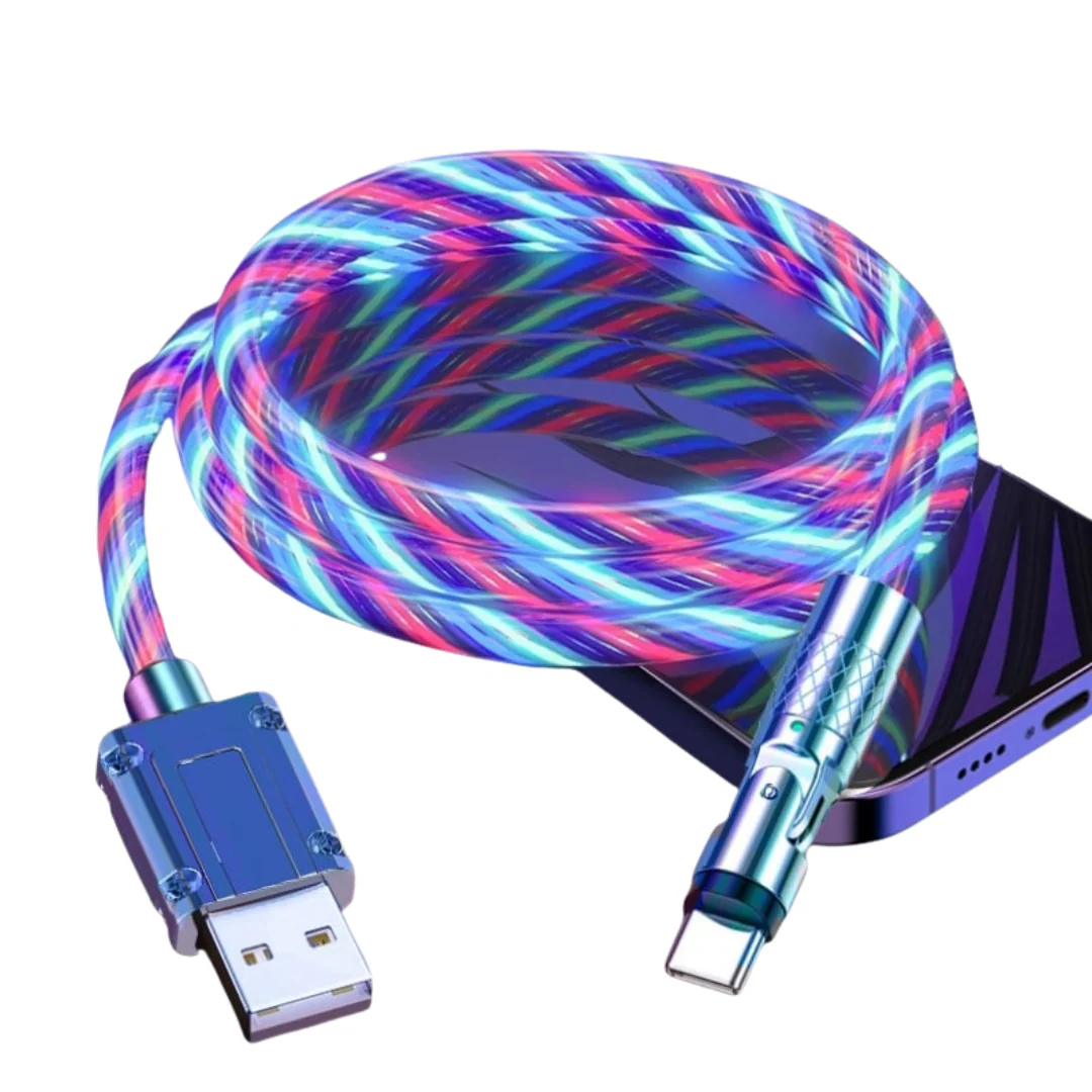 LedCharge™ – 540° drehbarer Stecker & USB-Kabel für ultraschnelles Laden [50 % Rabatt]