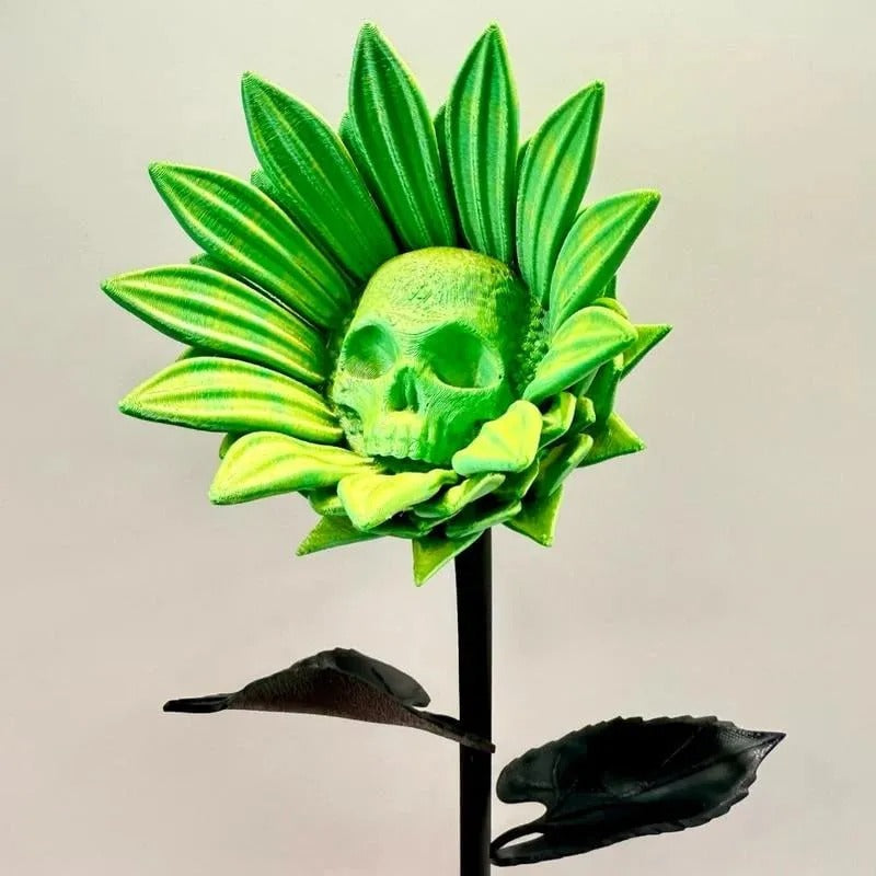 Verbotene Sonnenblumen-Skulptur — Symbol für Leben & Vergänglichkeit