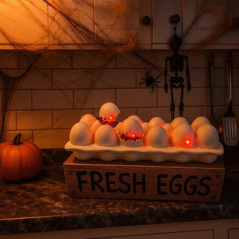 Gruselig-süßes Zombie-Küken im Ei – Perfekt für Halloween & Dekosammler