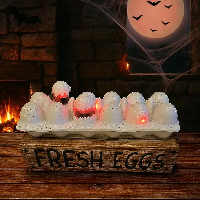 Gruselig-süßes Zombie-Küken im Ei – Perfekt für Halloween & Dekosammler