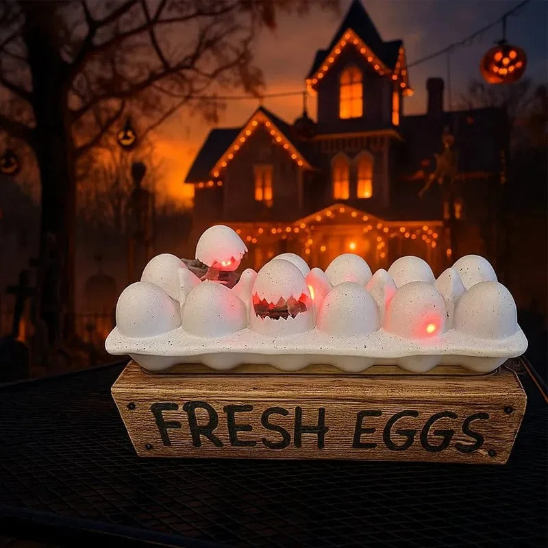 Gruselig-süßes Zombie-Küken im Ei – Perfekt für Halloween & Dekosammler
