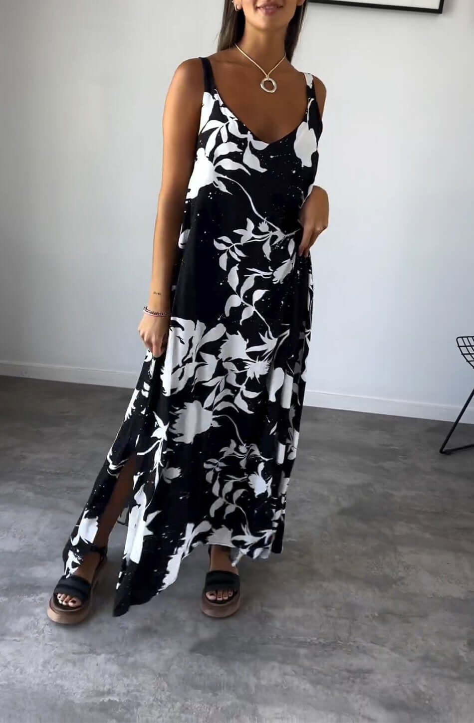 50% Rabatt | Elynn™ - Bequemes bedrucktes Kleid
