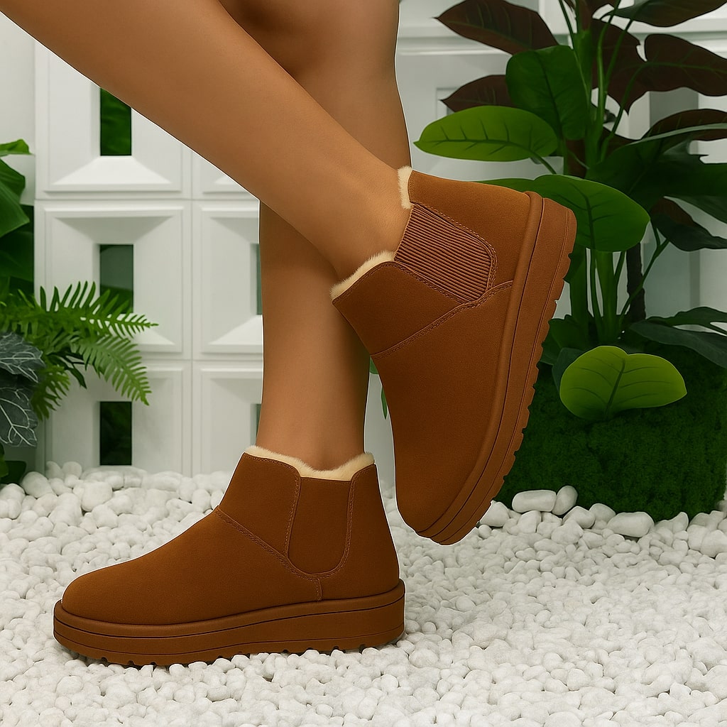 KuschelTritt Winterstiefel – Warme, wasserdichte und rutschfeste Winterstiefel mit veganem Material und hohem Tragekomfort