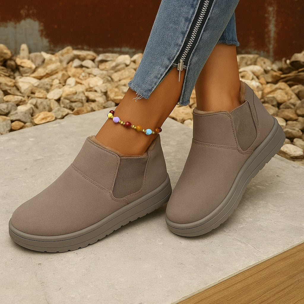 KuschelTritt Winterstiefel – Warme, wasserdichte und rutschfeste Winterstiefel mit veganem Material und hohem Tragekomfort