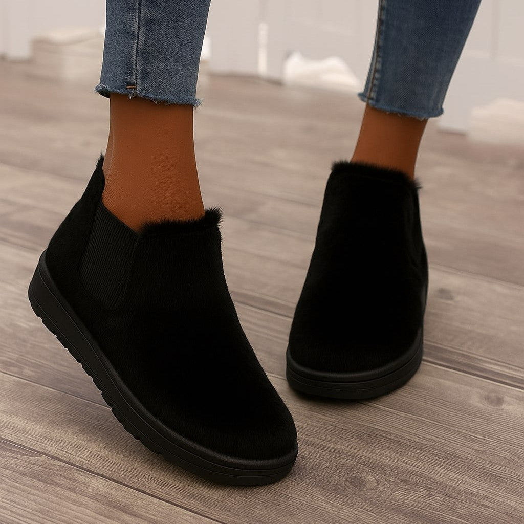 KuschelTritt Winterstiefel – Warme, wasserdichte und rutschfeste Winterstiefel mit veganem Material und hohem Tragekomfort