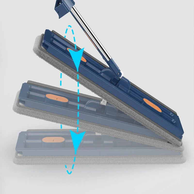 CleanMax™ – Zusammenklappbarer Eimer und Großer Flachmop | 50% Rabatt